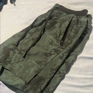 Lululemon License to Train Green Camouflage Shorts